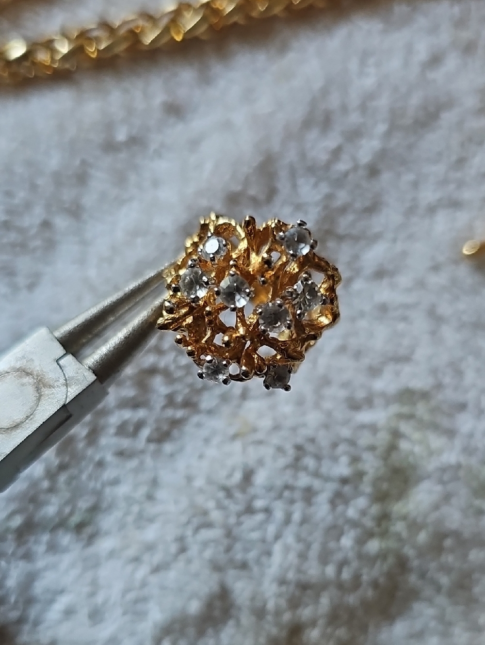 COCKTAIL RING VERY VINTAGE STYLE - Picture 3 of 5